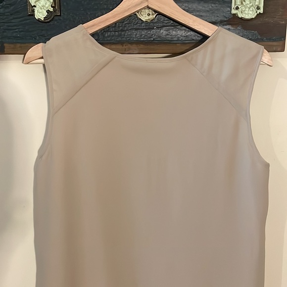 G by Giuliana Rancic Beige Neutral Sleeveless Layered Sheer Asymmetrical Top - Picture 13 of 16